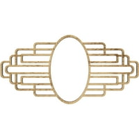 16 W 8 H 5 8 IH 3 8 IW 1 2 P Елизабет Архитектонско одделение ПВЦ пироден тавански медалјон, античка бронза